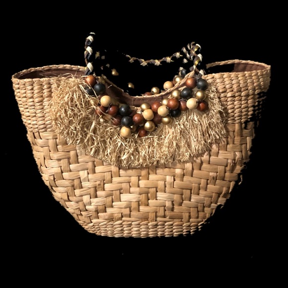 Handbags - Summer Raffia Tote